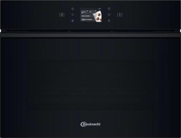 Bauknecht BCW9O7PHTSK - Backofen mit Mikrowelle und Dampf, Full black, 53L, 60 x 45 cm, 5 Jahre Garantie
